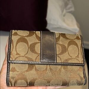 Coach Brown and Black Wallet